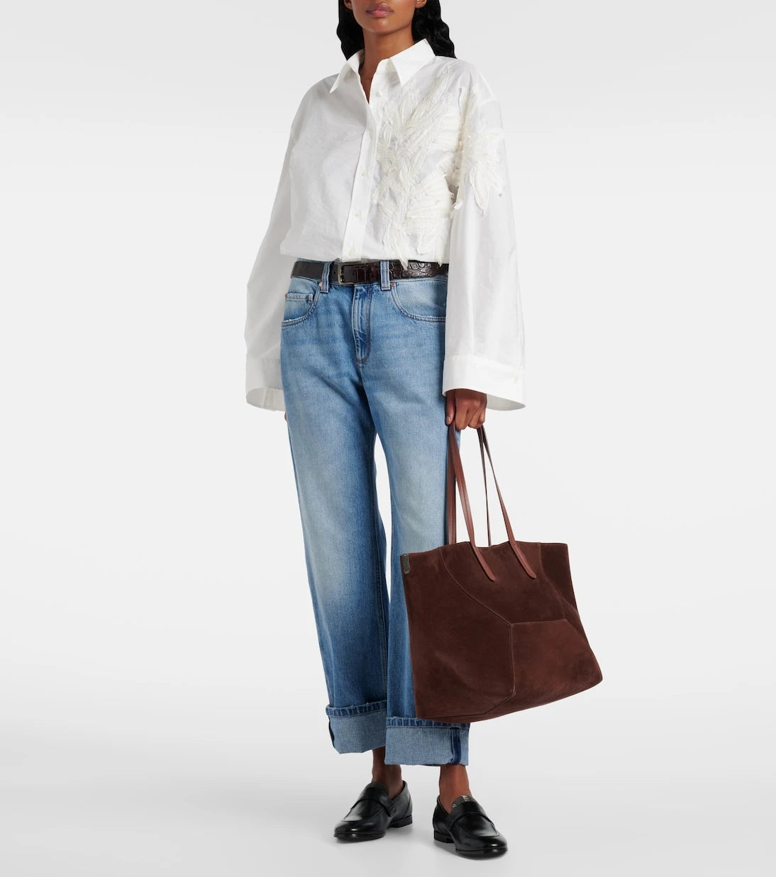 Brunello Cucinelli - BC Duo Large suede tote bag