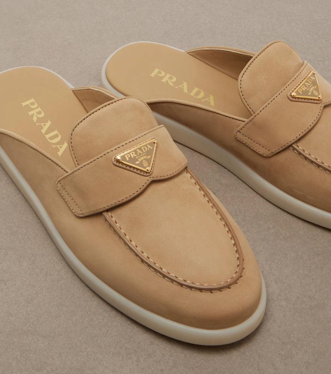 Prada - Suede mules