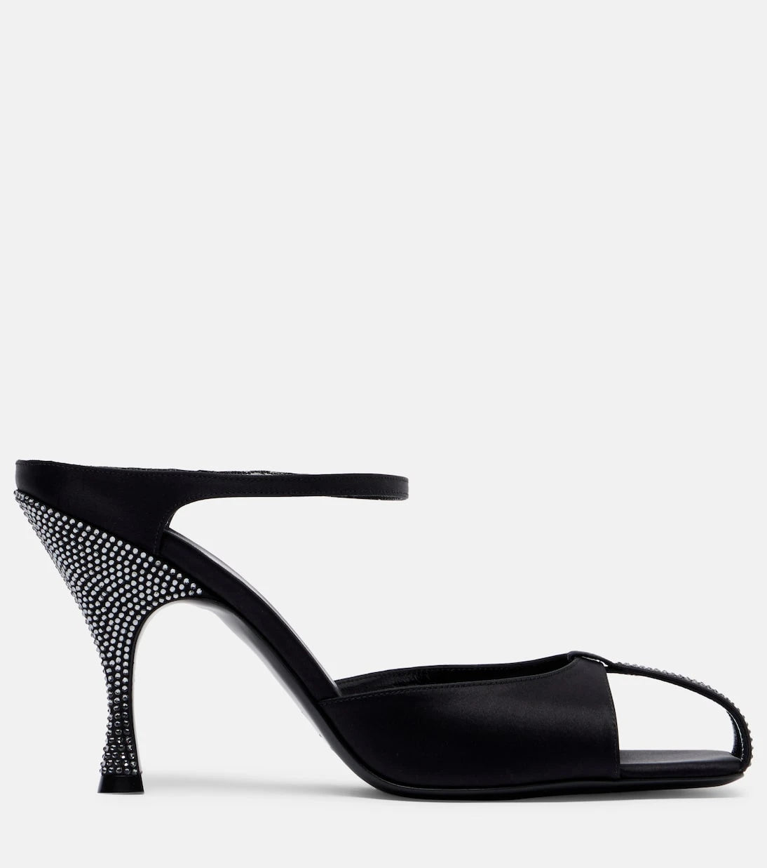 Herbert Levine - Hidden Gem embellished satin mules