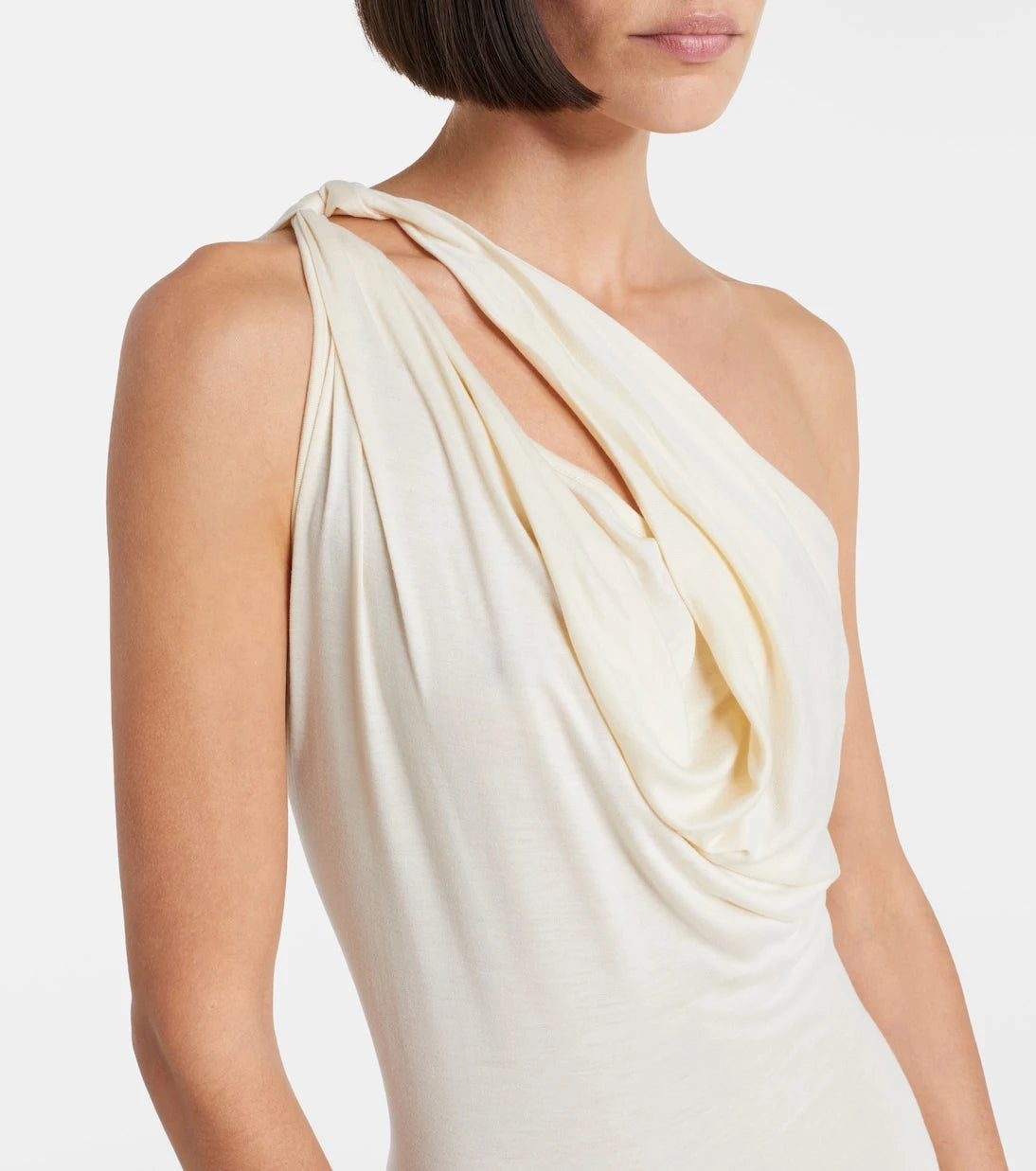 Rick Owens - Aaliyah asymmetric draped gown