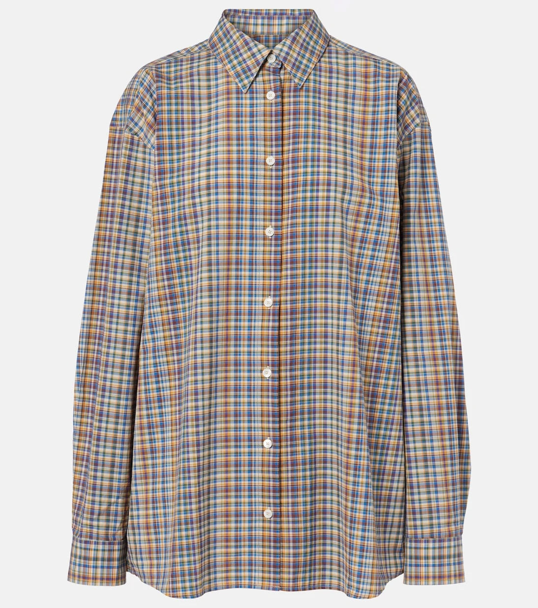 Toteme - Plaid cotton poplin shirt