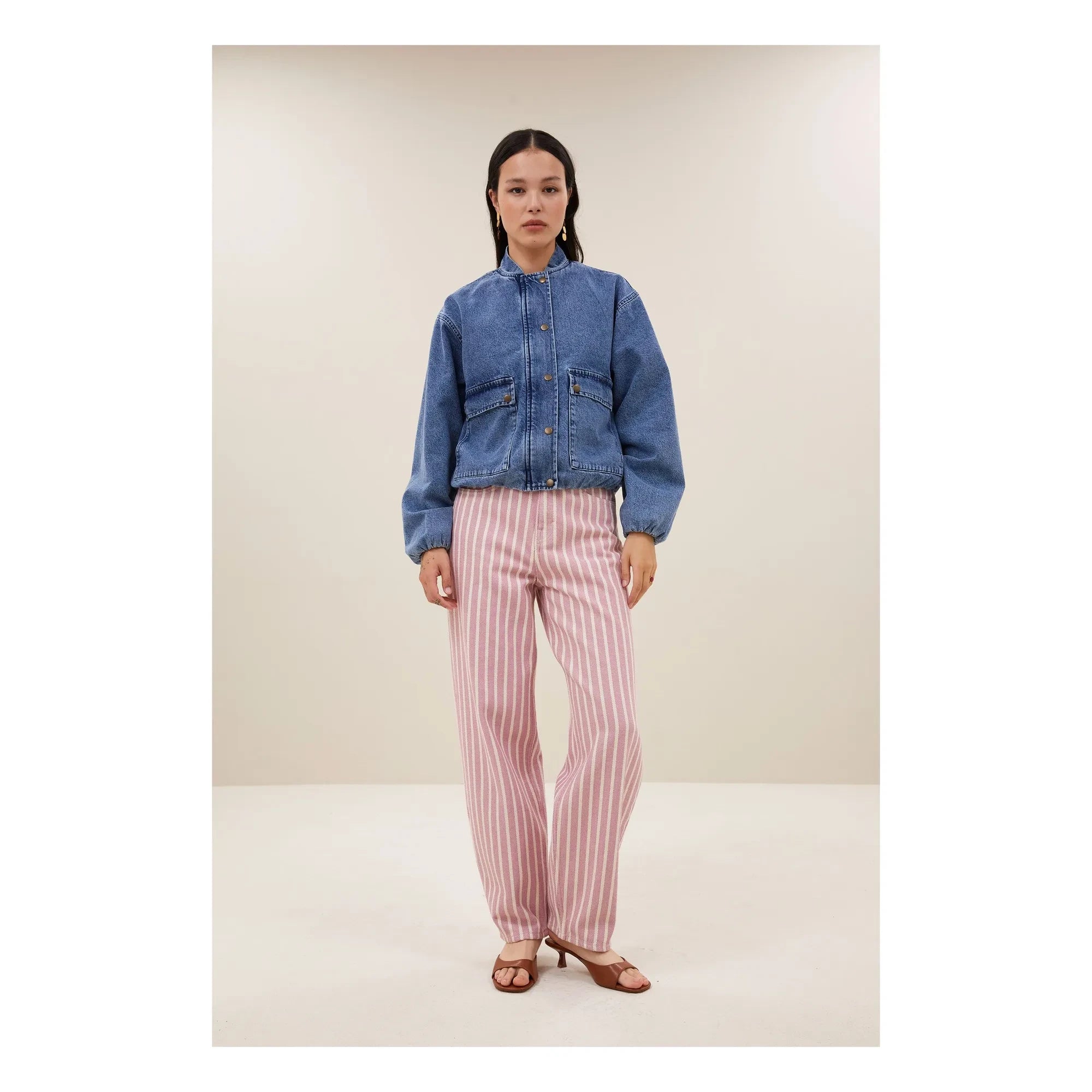 By Bar - Maggie Organic Cotton Denim Jacket | Denim blue