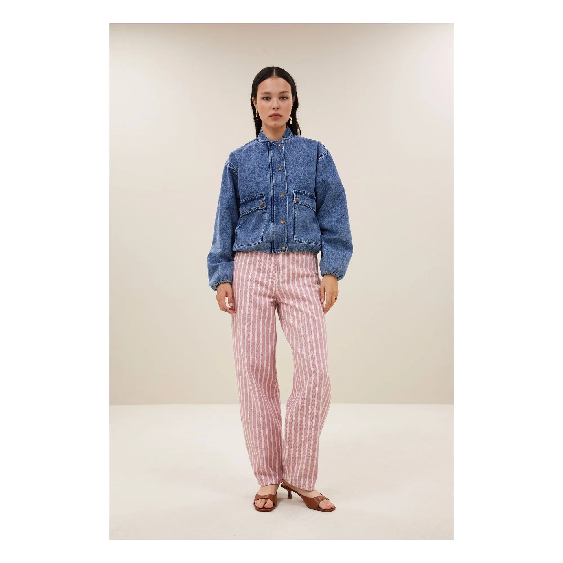 By Bar - Maggie Organic Cotton Denim Jacket | Denim blue