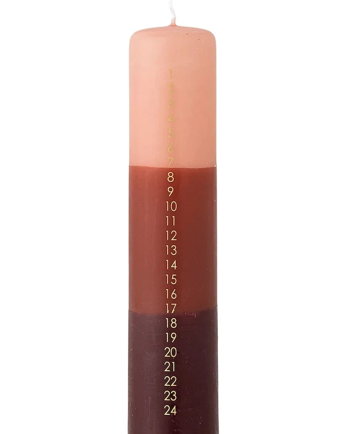 Bloomingville Dip Dye Candle 5 x 25 cm Advent Mum
