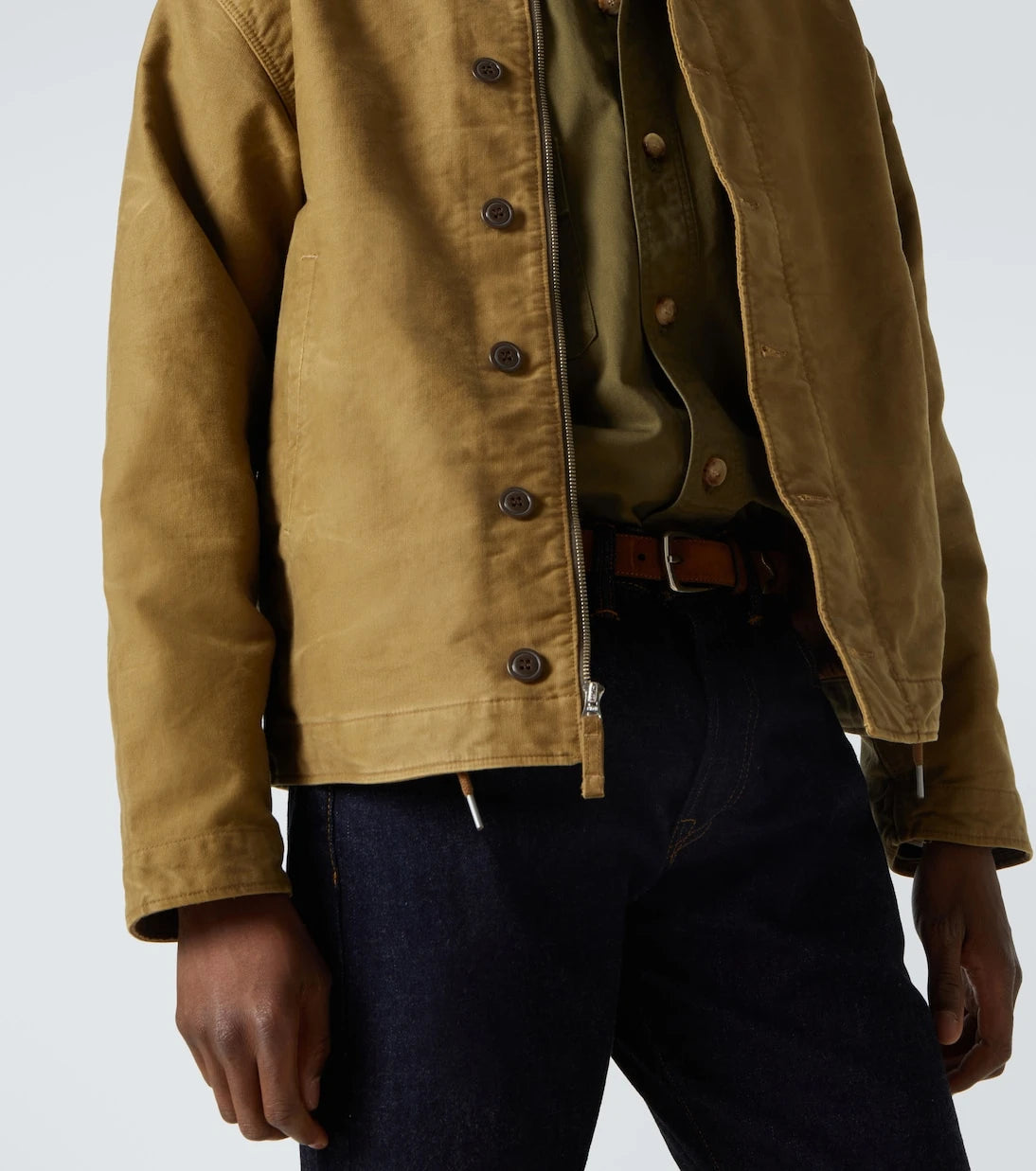 RRL - Corduroy-trimmed cotton jacket