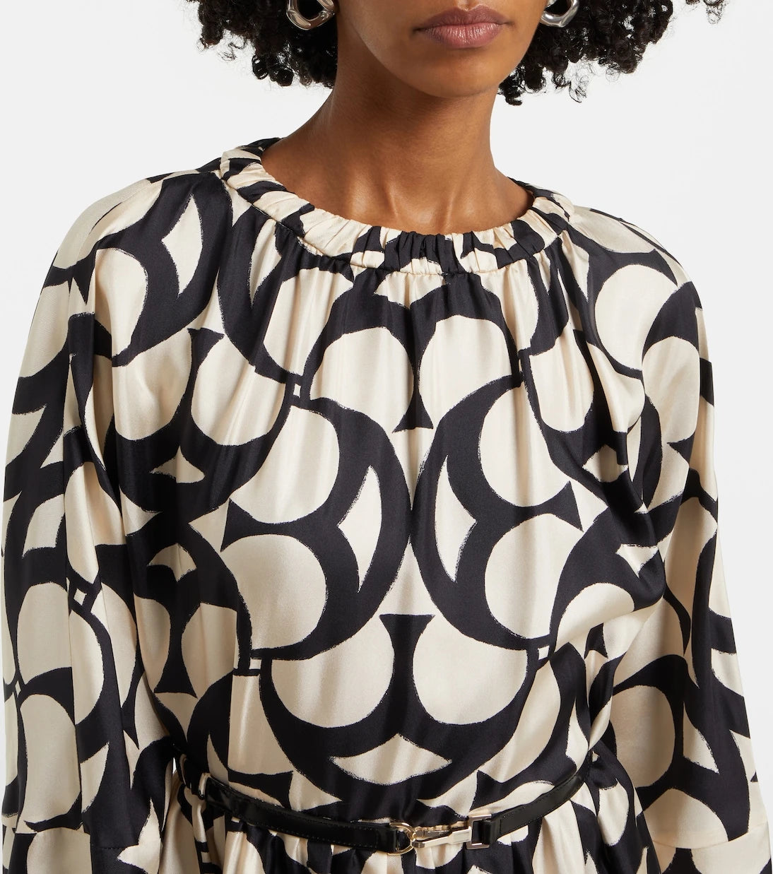 'S Max Mara - Nina silk twill maxi dress