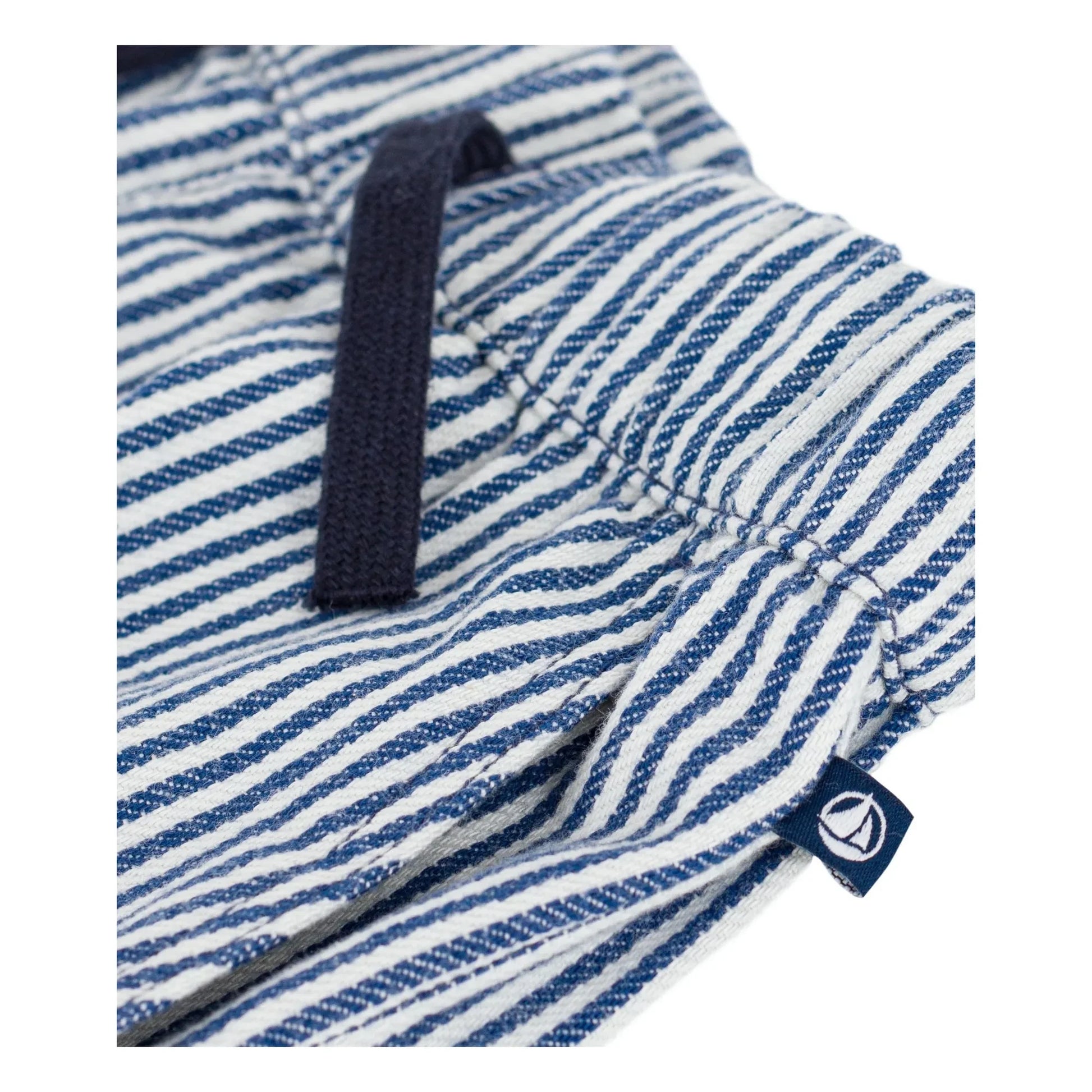 Petit Bateau - Organic Cotton Striped Trousers | Blue