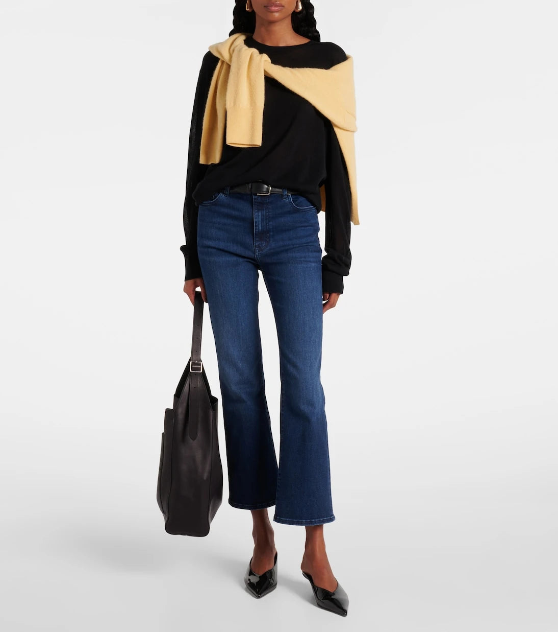 Frame - Reboot Crop high-rise bootcut jeans
