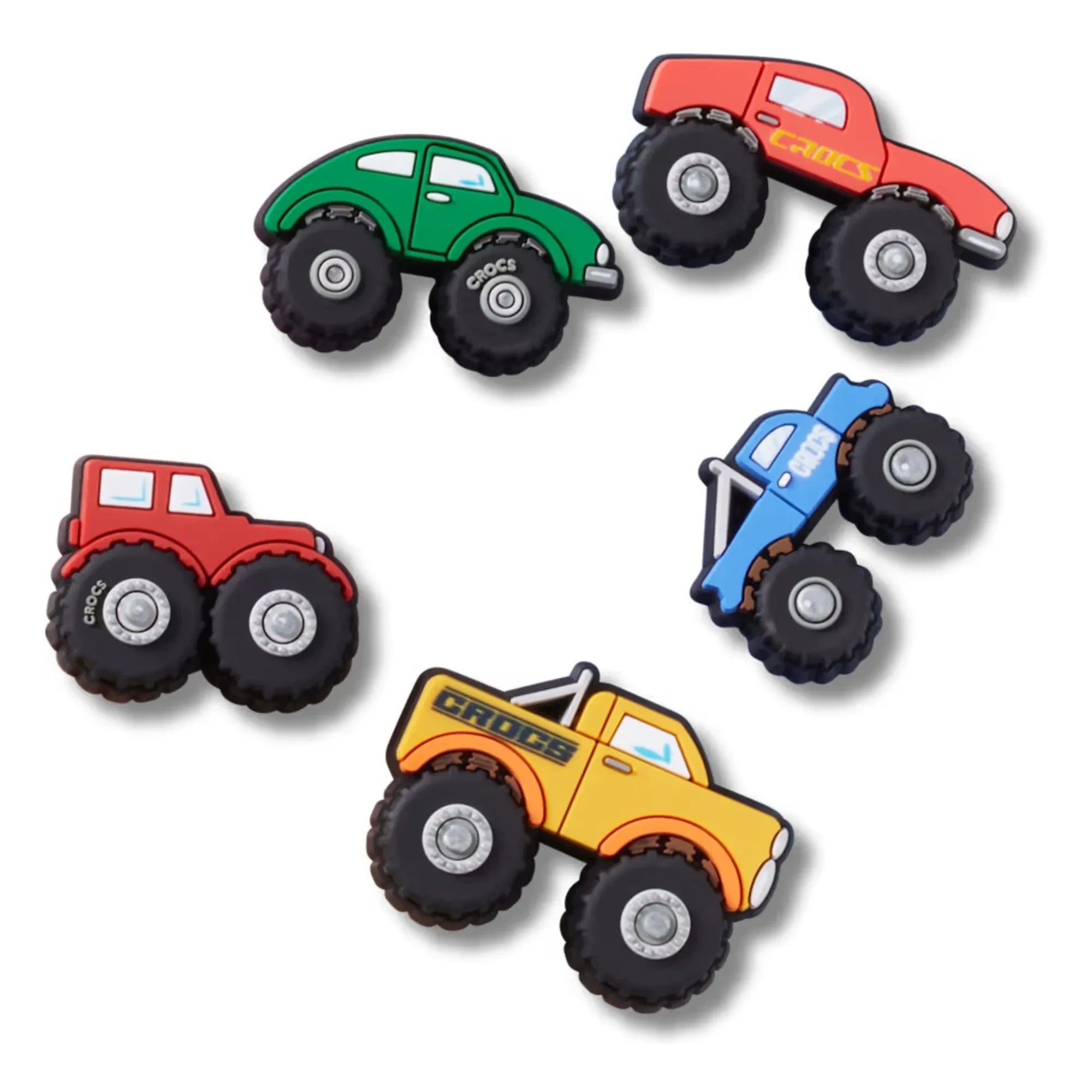 Crocs - Set of 5 Jibbitz Monster Trucks | Red