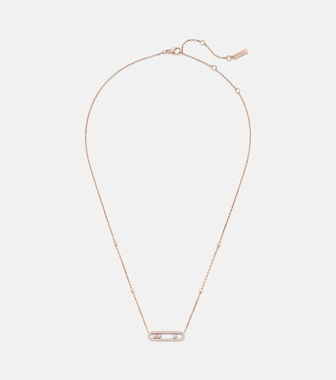 Messika - Baby Move 18kt rose gold necklace with diamonds