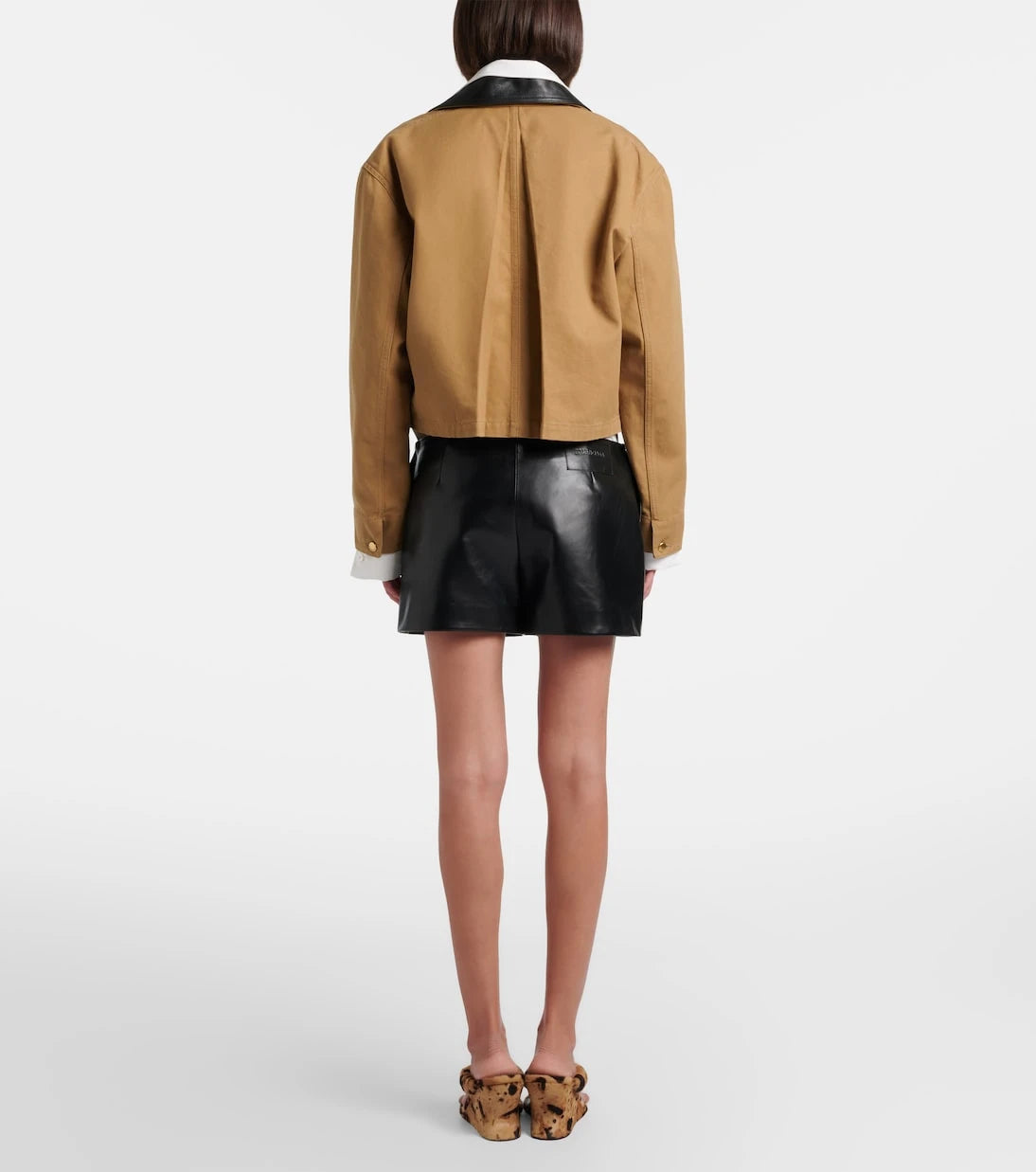 Balenciaga - Leather skort