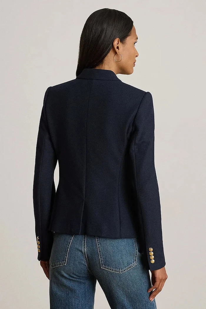 Lauren Ralph Lauren pamuklu ve elastan karışımlı kruvaze ceket