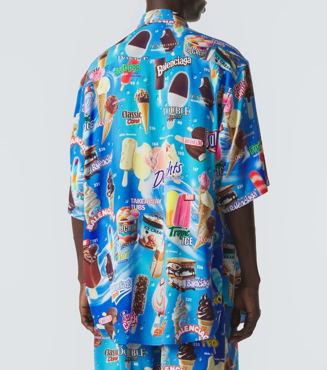 Balenciaga - Printed satin shirt