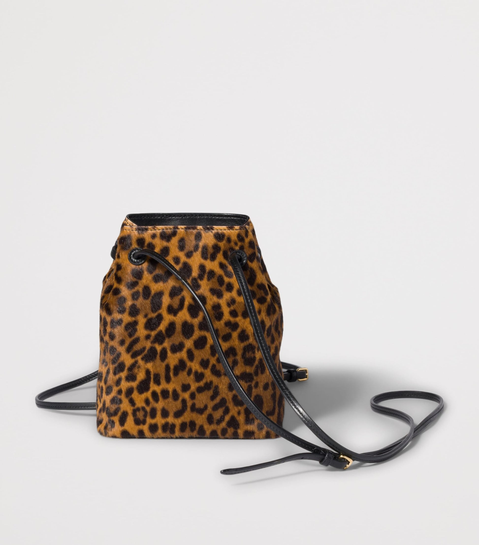 Calf Hair Logo Pouch