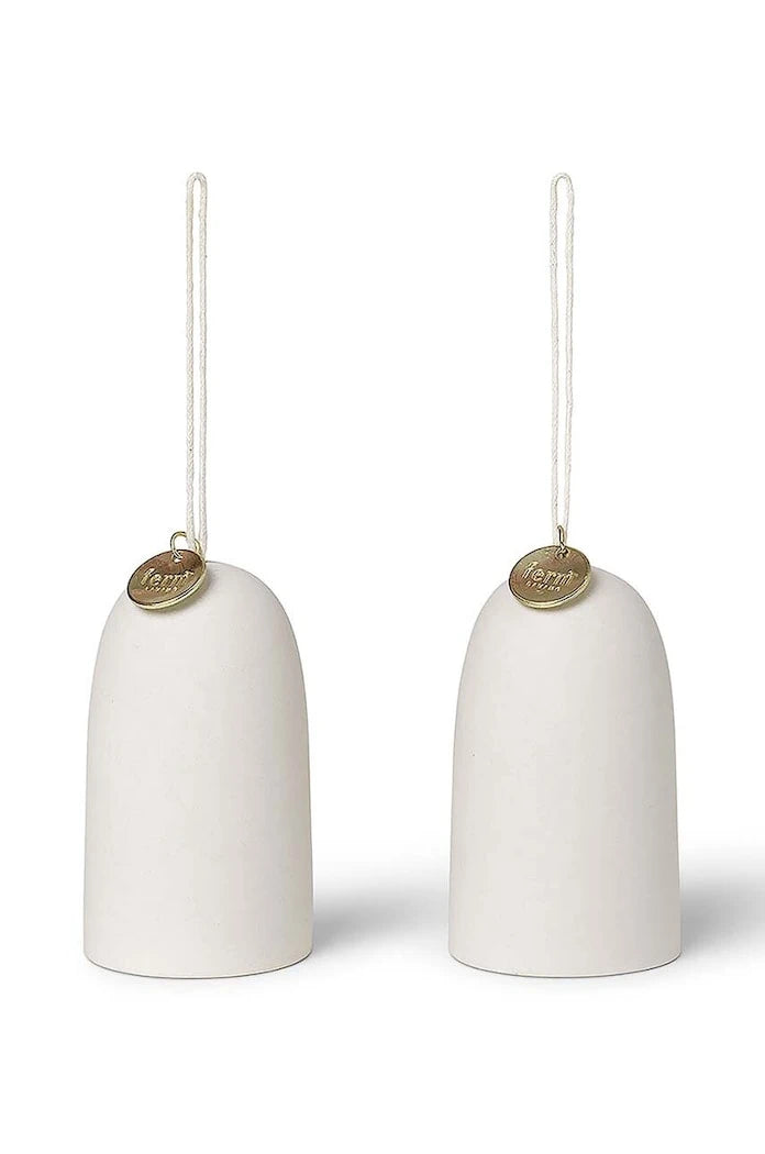Коледна украса ferm LIVING Bell Ceramic Ornaments (2 броя)