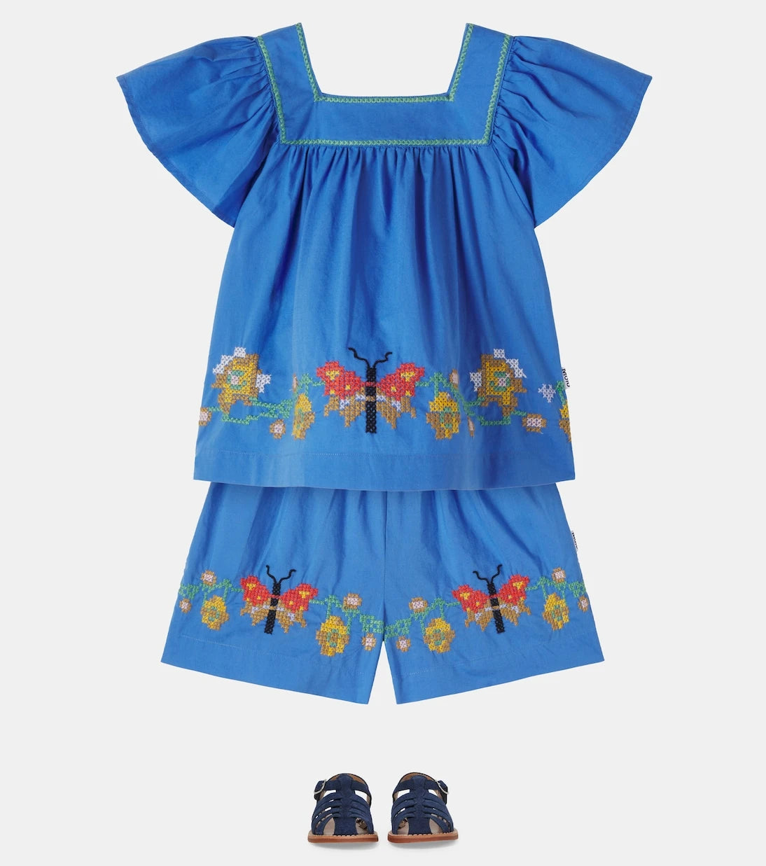 Molo - Ally embroidered cotton shorts