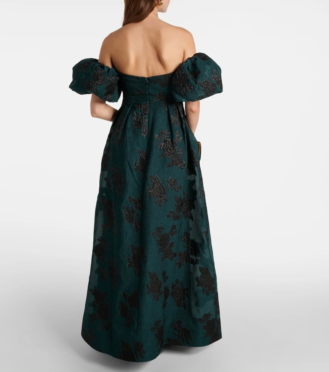 Rebecca Vallance - Beryl off-shoulder lamé gown