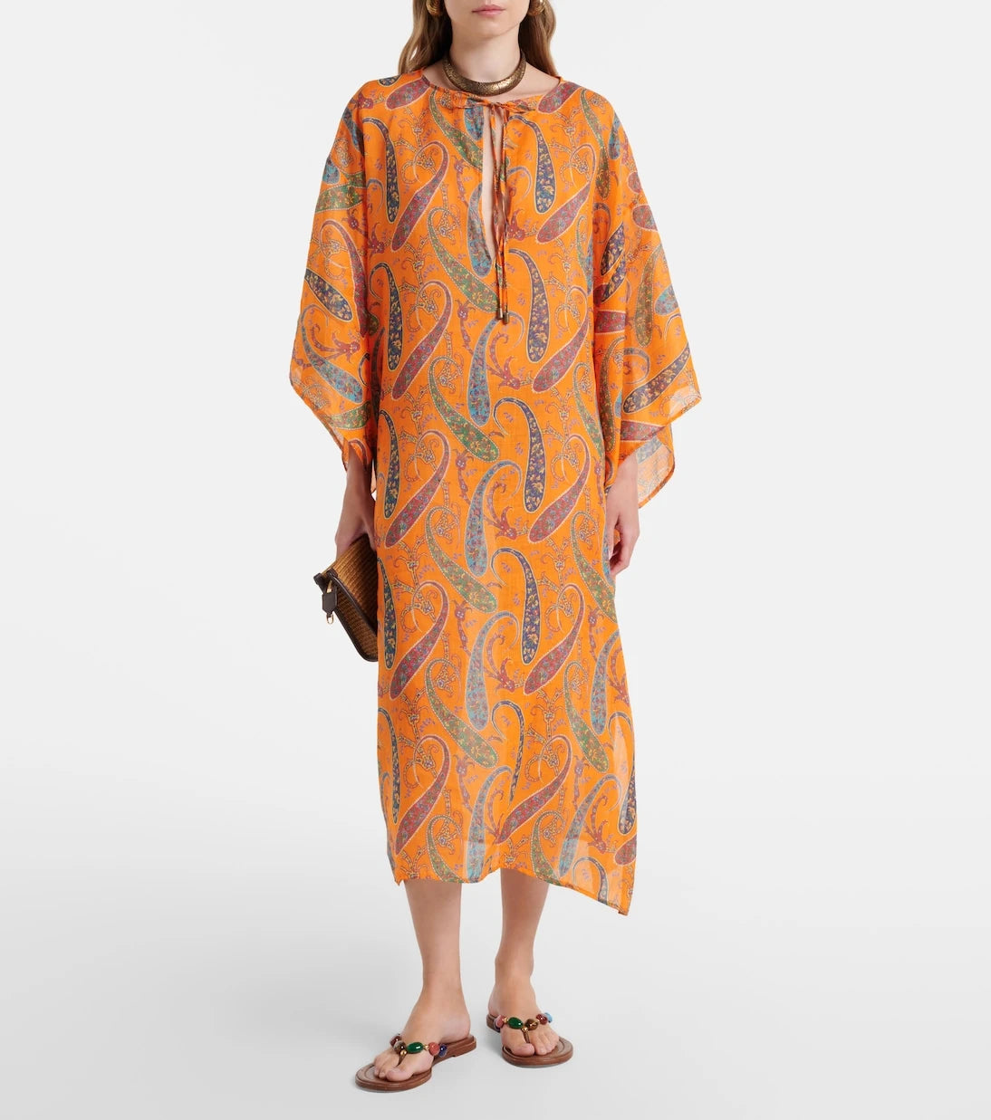 Etro - Paisley ramie kaftan