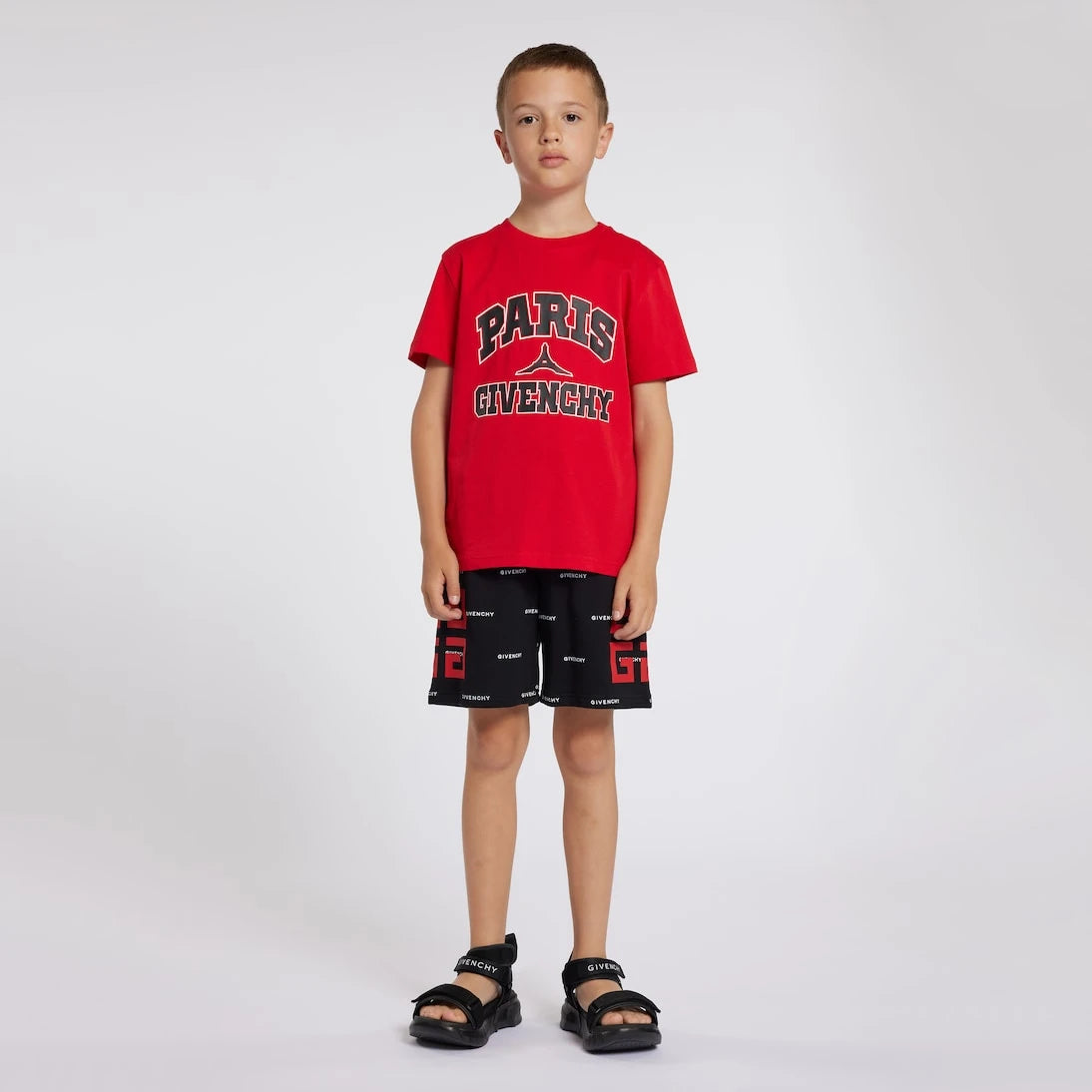 Givenchy Kids - Logo cotton-blend jersey shorts