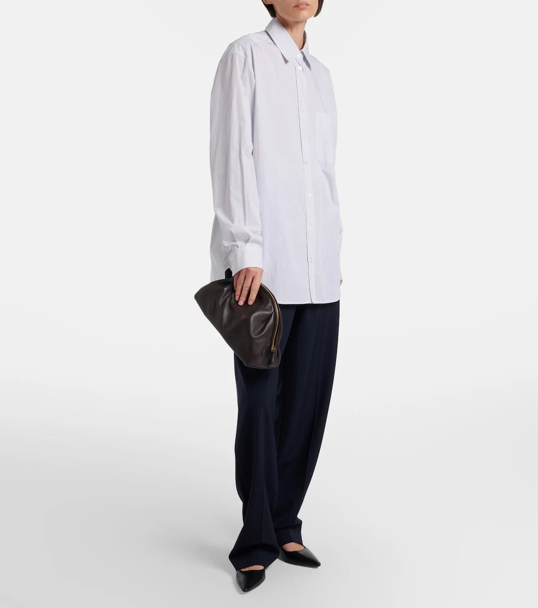 The Row - Charlotte Small leather clutch