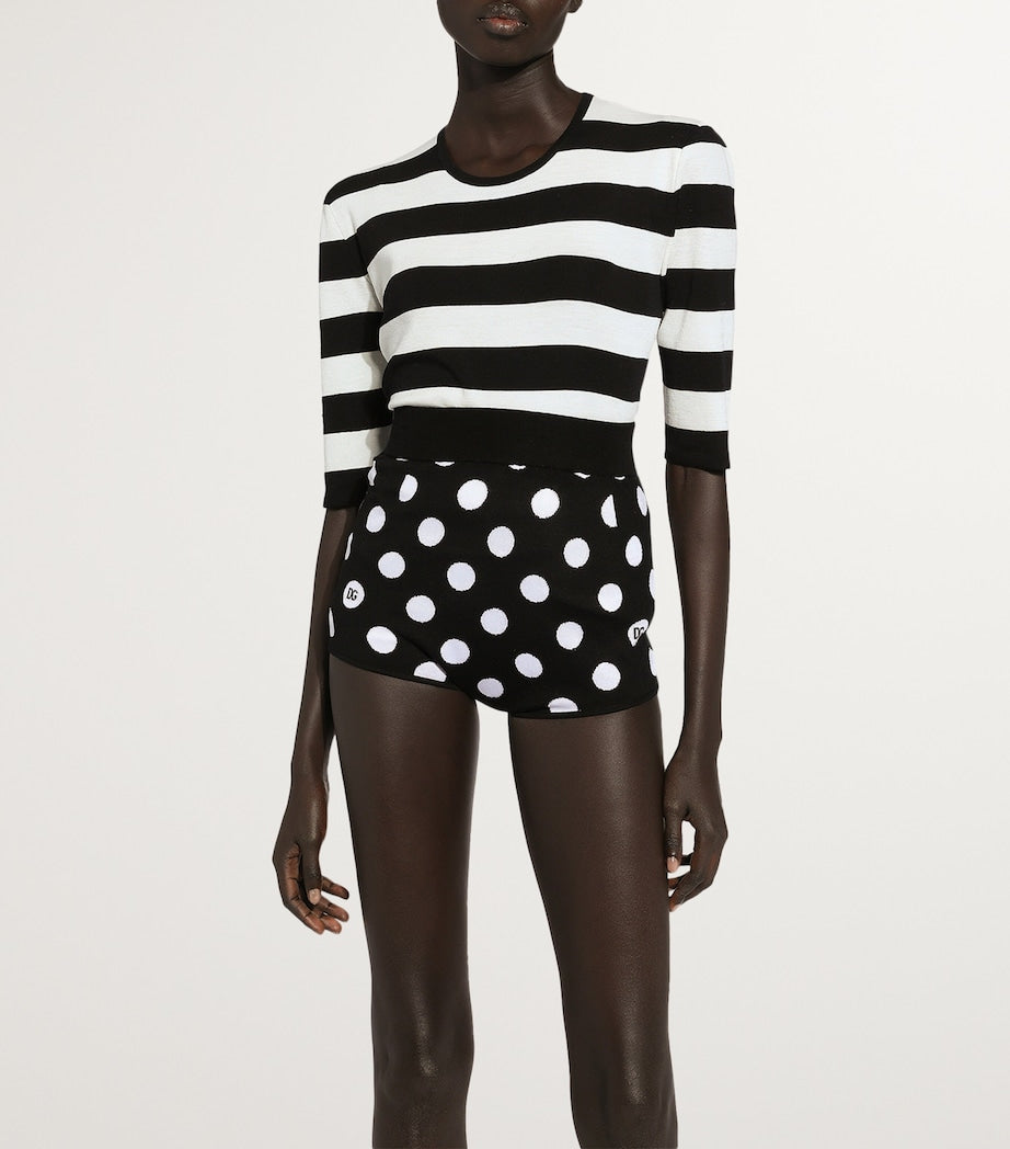 Dolce & Gabbana Multi Polka-Dot Mini Shorts