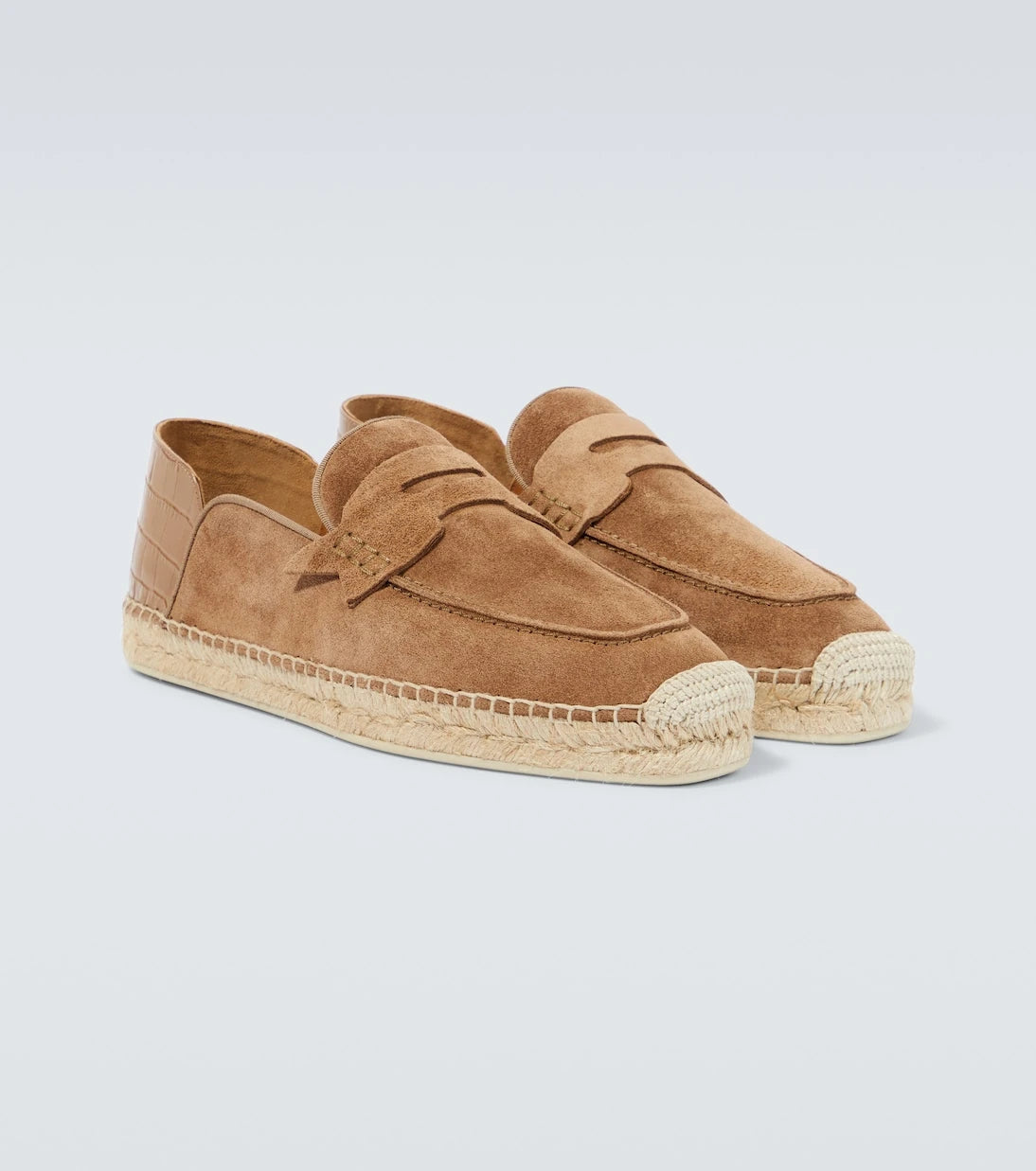 Christian Louboutin - Paquepapa No Back suede espadrilles