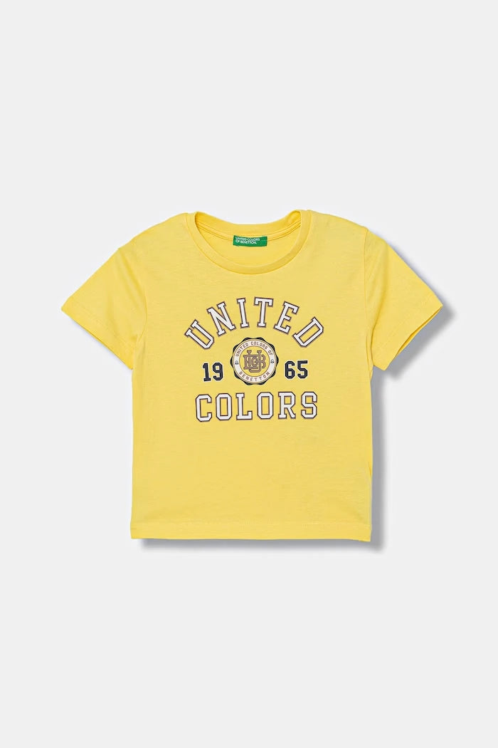 United Colors of Benetton pamuklu çocuk tişörtü