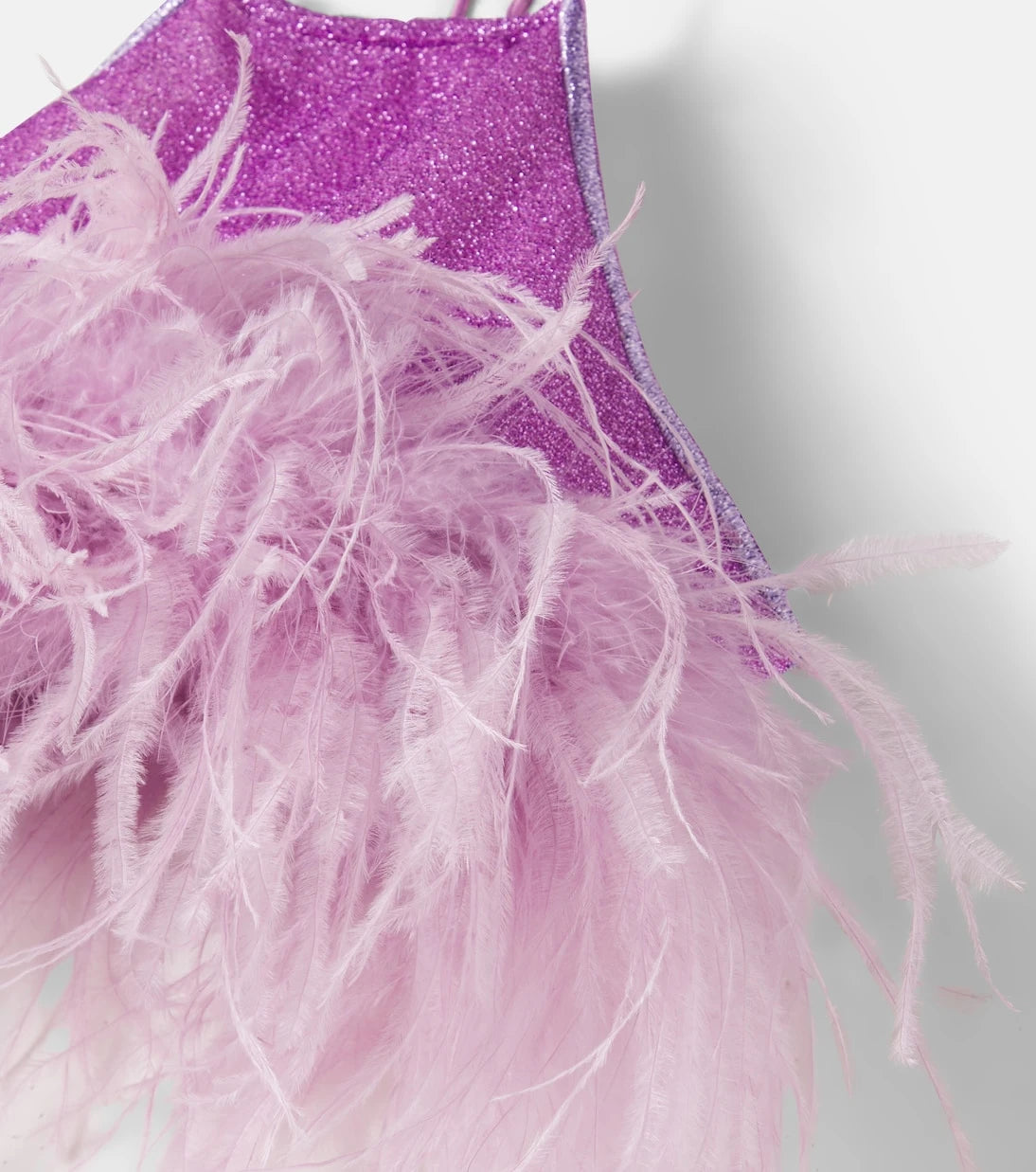 Oséree Kids - Lumière Plumage feather-trimmed top