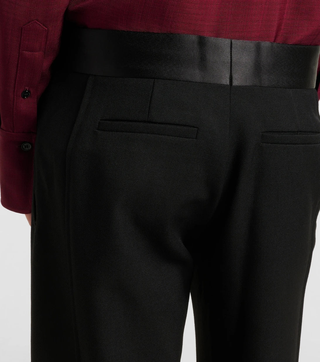 Victoria Beckham - Side Panel wool-blend wide-leg pants