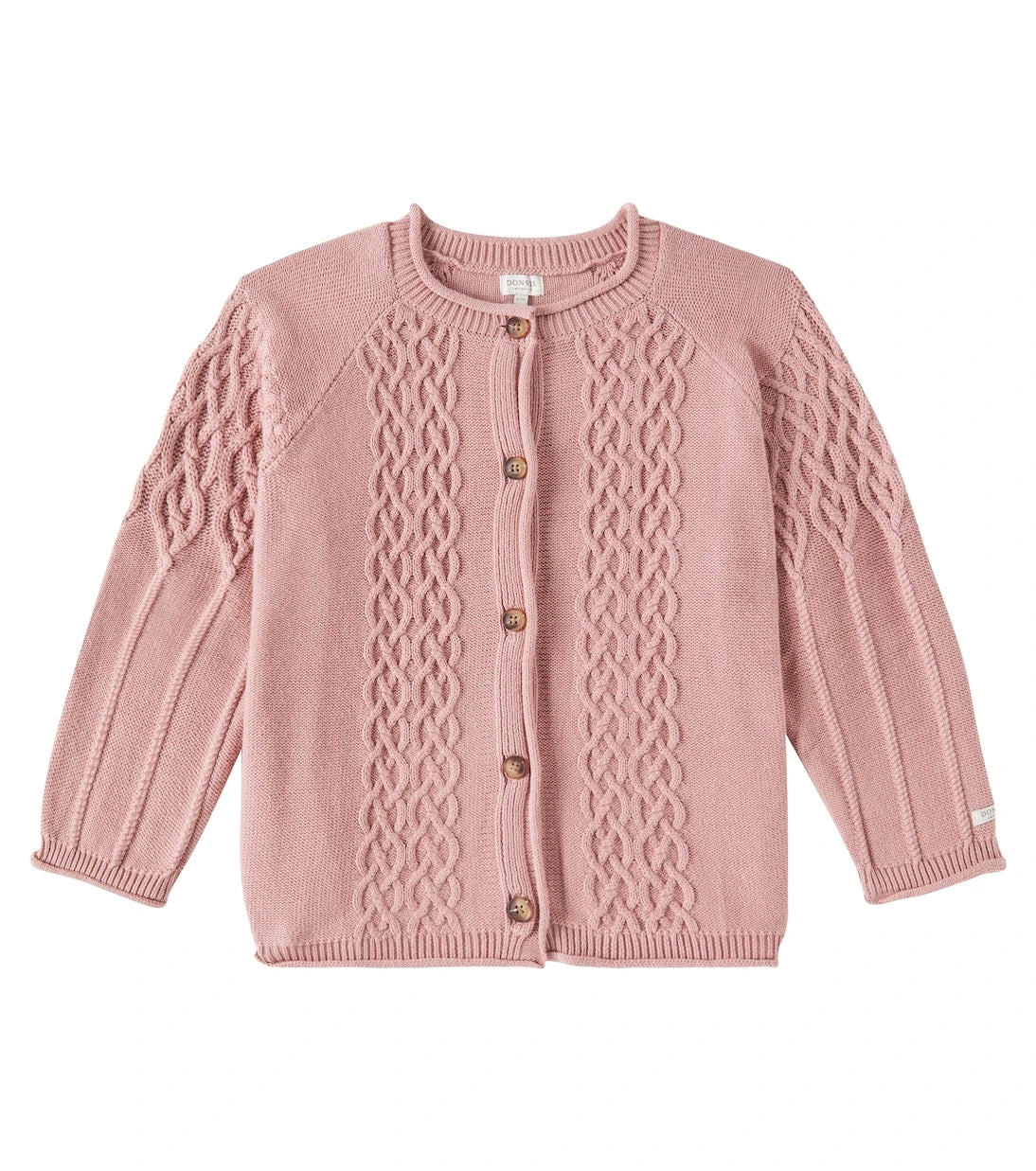 Donsje - Cleo cable-knit cotton cardigan