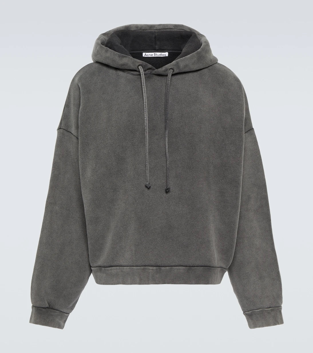 Acne Studios - سويت شيرت بقبعة قطني باهت