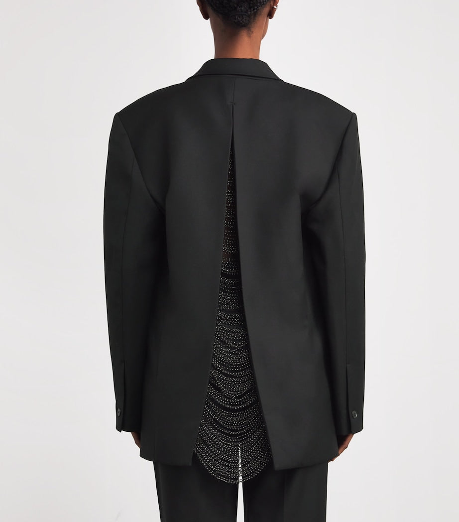 Wool-Blend Edie Blazer