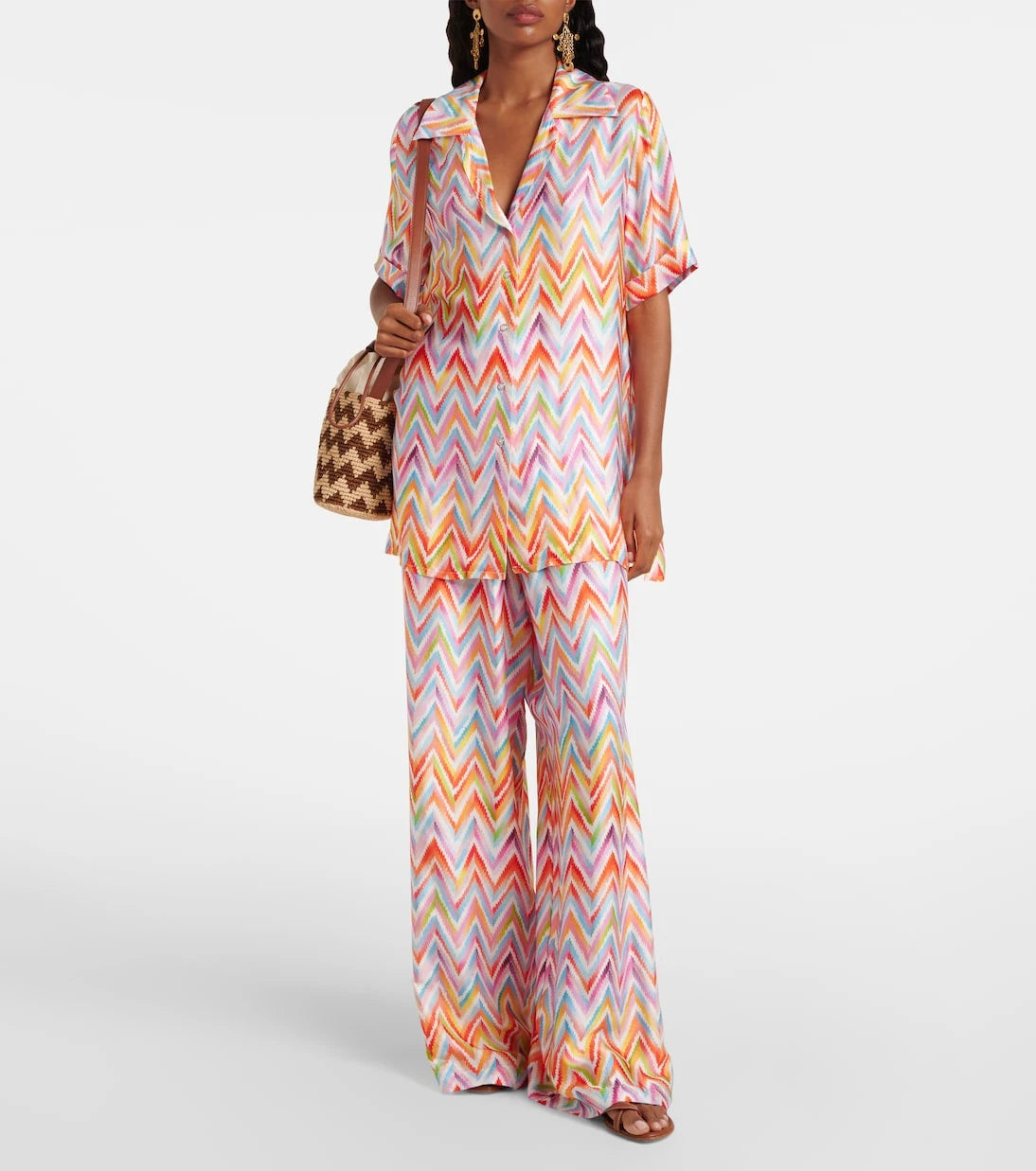 Missoni - Zigzag wide-leg pants
