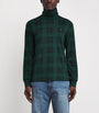 Cotton Plaid Rollneck Top
