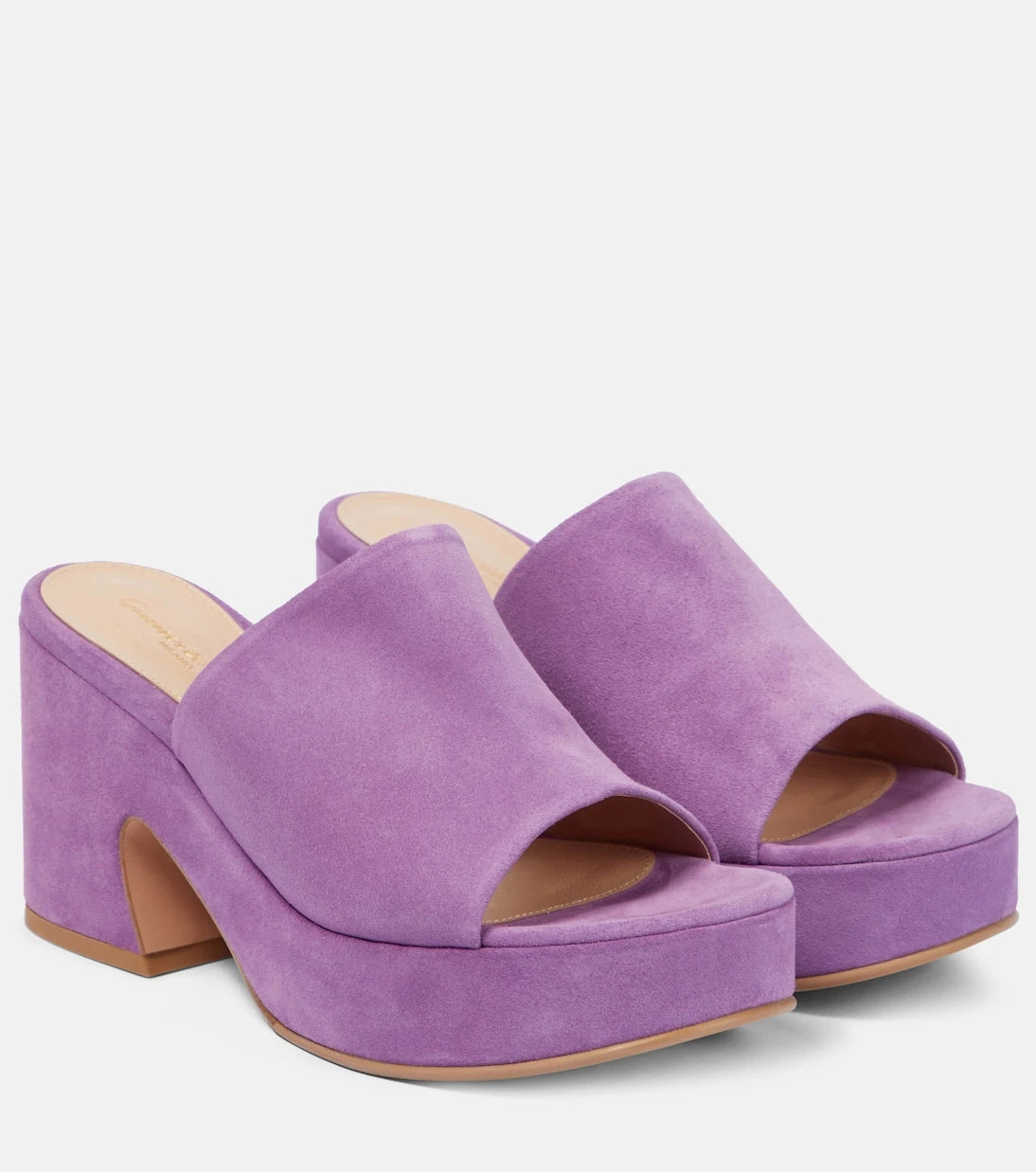 Gianvito Rossi - Suede platform mules