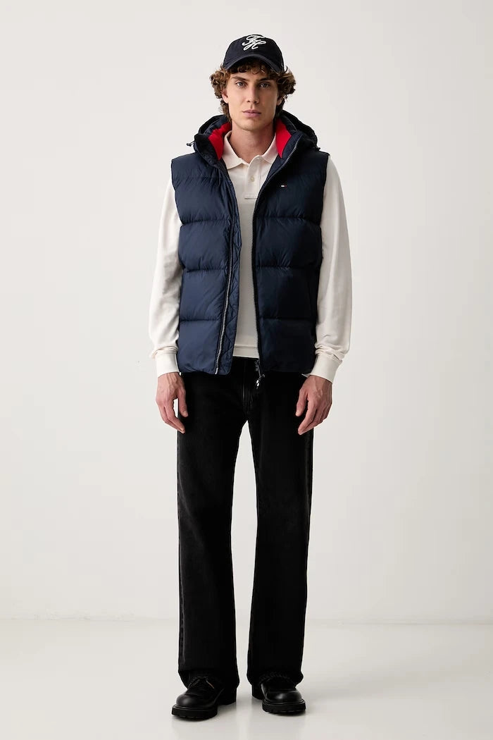 Tommy Jeans erkek pamuklu uzun kollu bluz