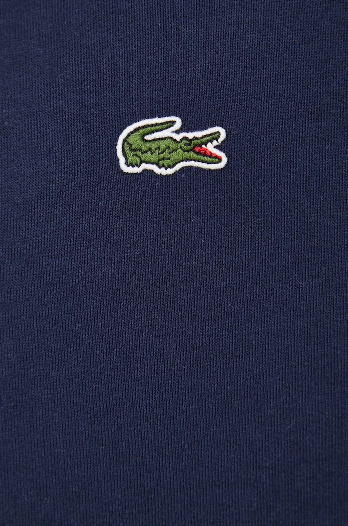 Pamuklu kapüşonlu Lacoste sweatshirt