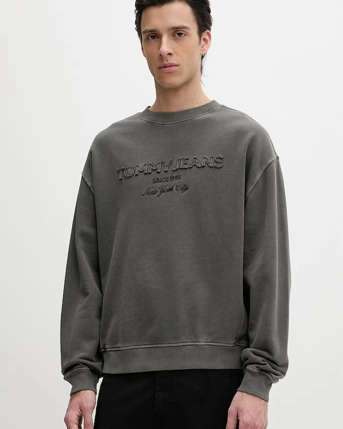 Tommy Jeans erkek pamuklu sweatshirt