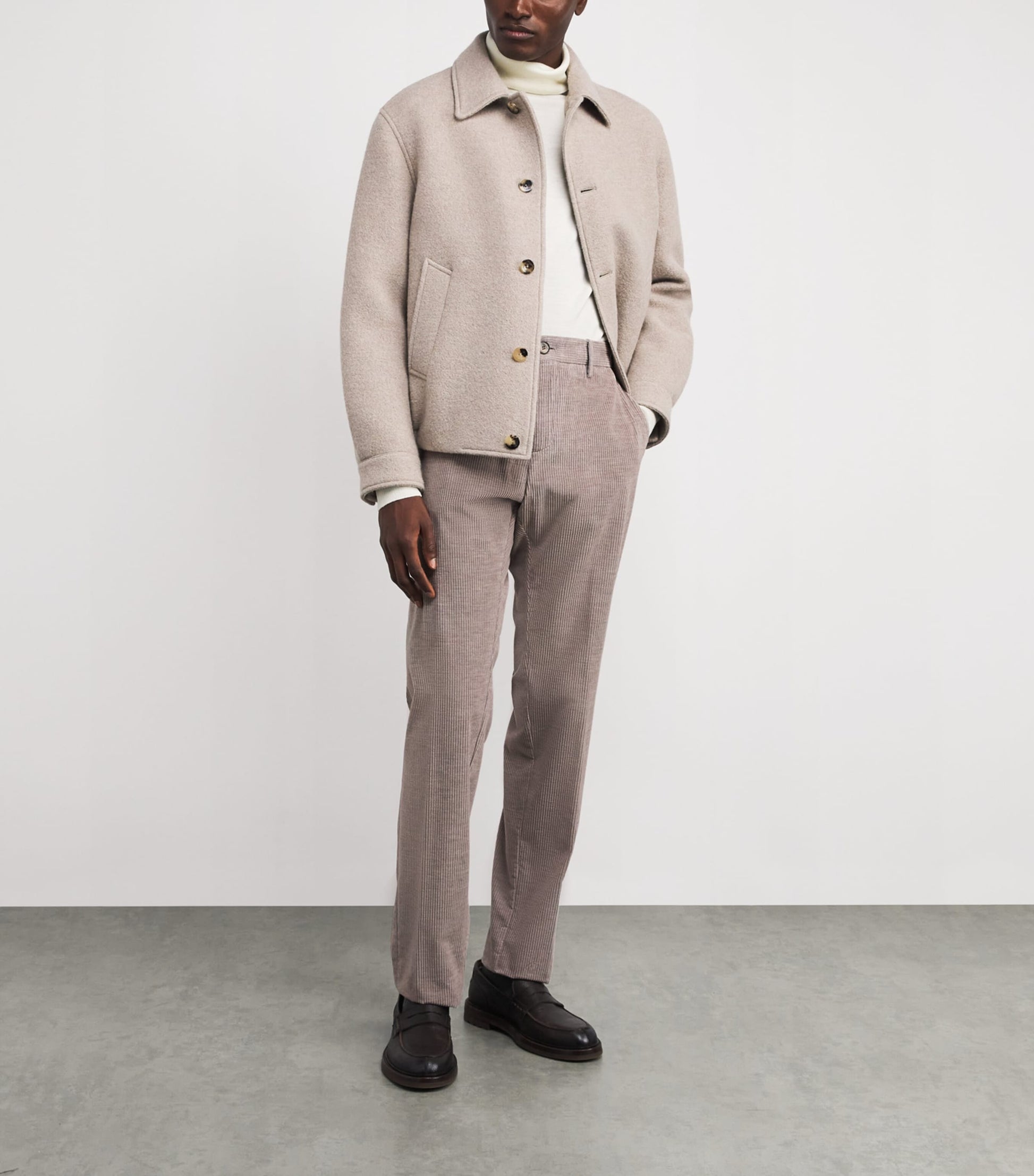 Cotton-Cashmere Corduroy Chinos