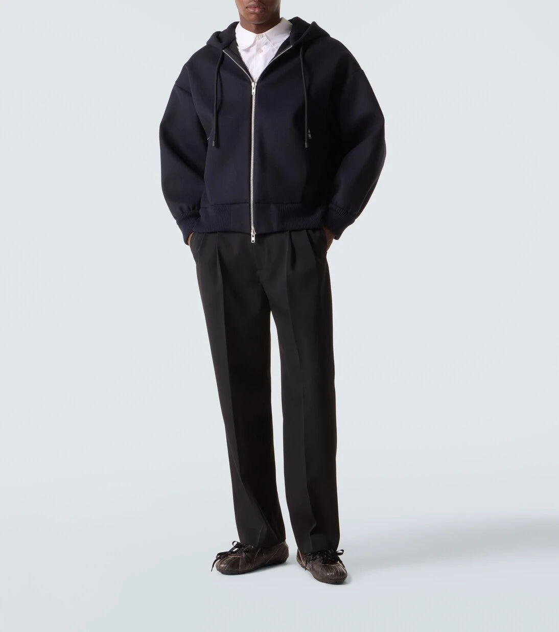 Simone Rocha - Embellished wool-blend hoodie