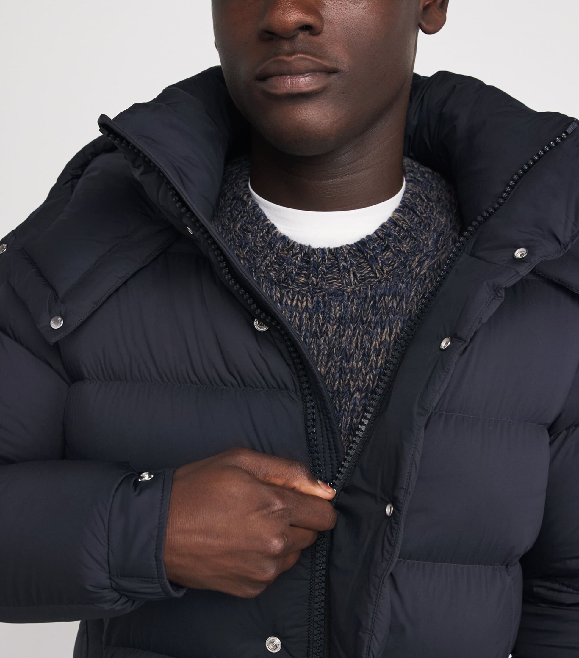 Moncler Blue Down Maya Puffer Jacket
