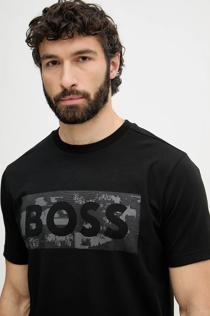 BOSS Green pamuklu erkek tişörtü
