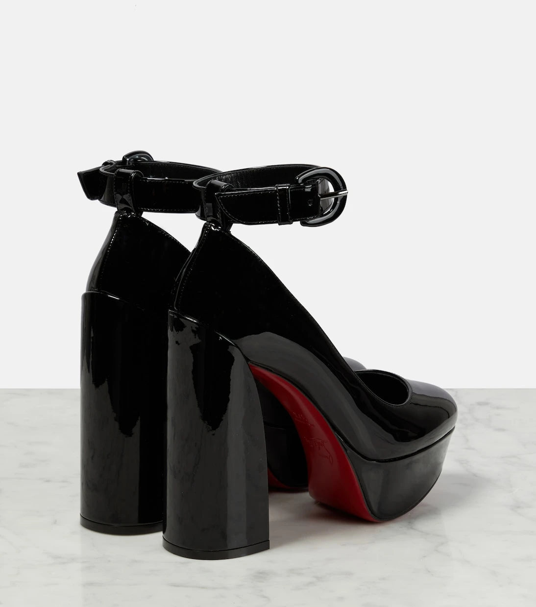 Christian Louboutin - Movida Strap patent leather platform pumps