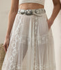Ralph Lauren Collection White Cotton-Silk Malti Skirt