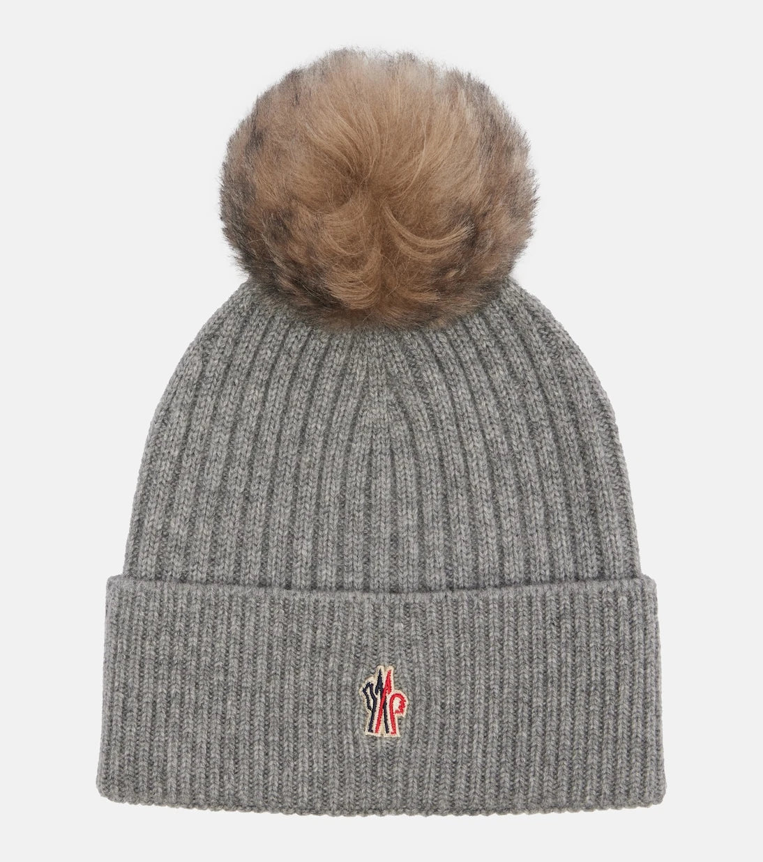 Moncler - Shearling-trimmed cashmere beanie