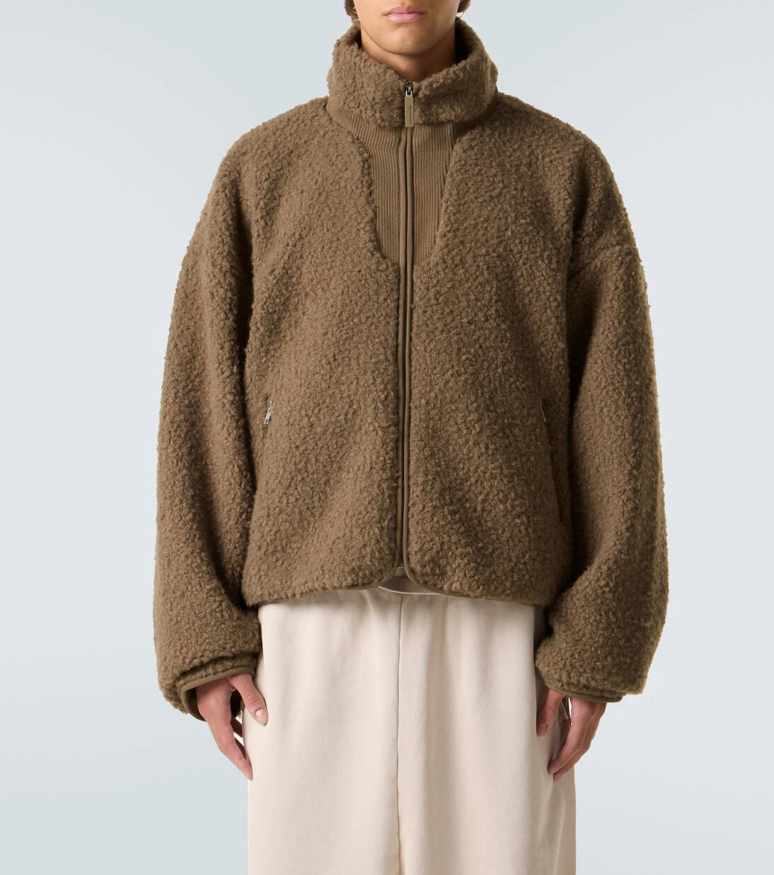 Entire Studios - Cropped teddy jacket