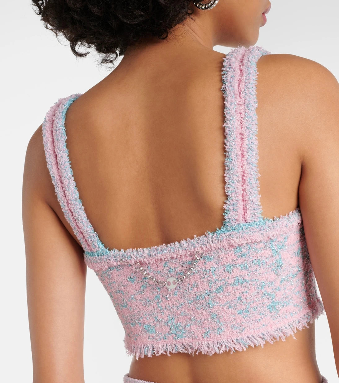 Rabanne - Tweed crop top