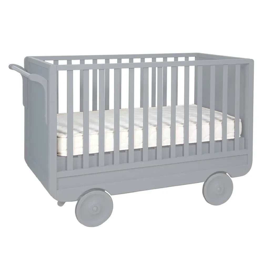 Laurette - Adjustable Trolley Cot 60 x 120 cm | Grey