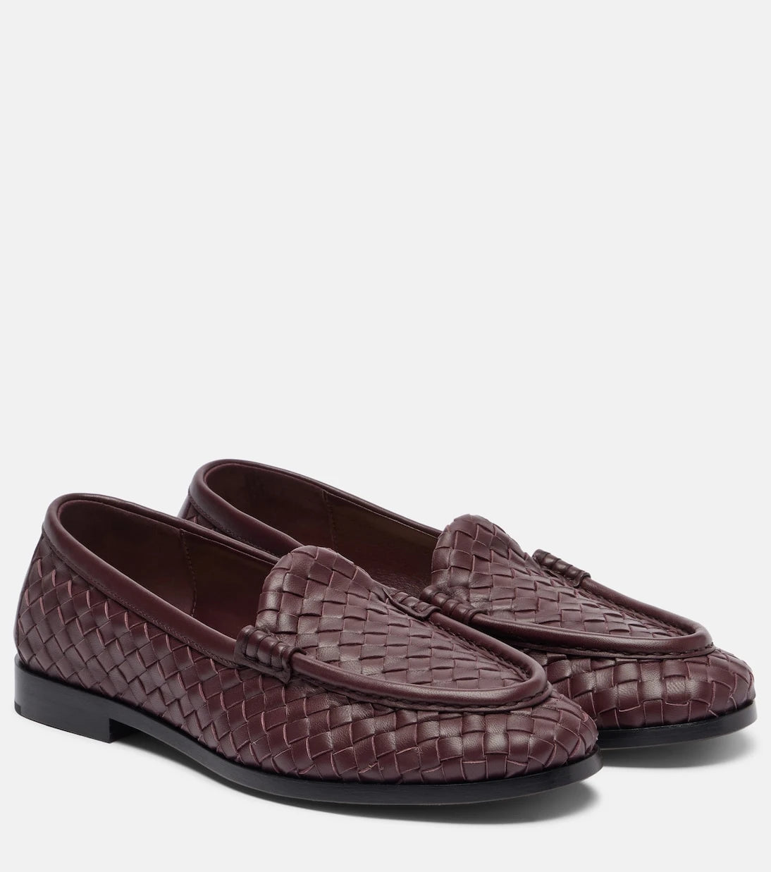 Bottega Veneta - Silenzio Intrecciato leather loafers