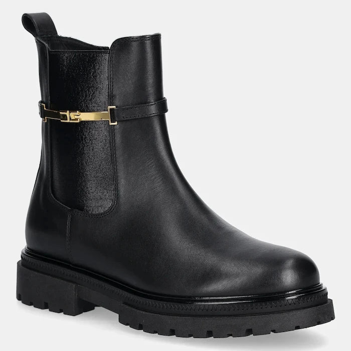 Детски челси боти от кожа Elisabetta Franchi